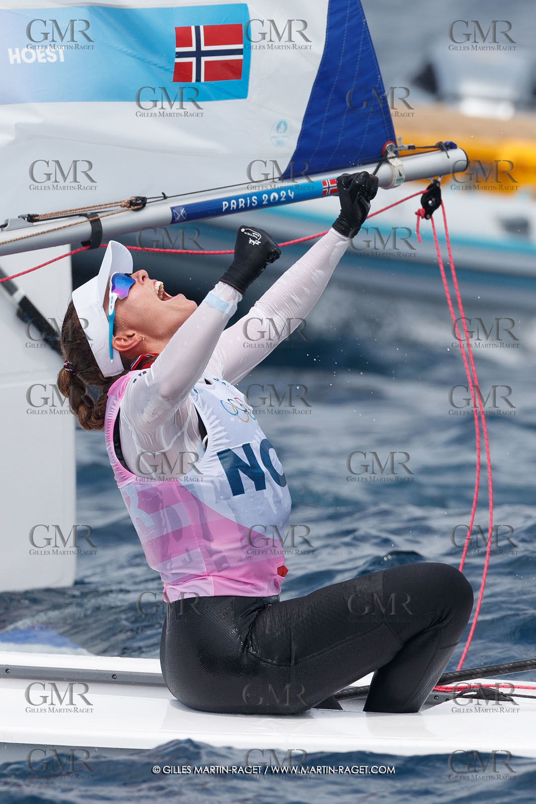 07 08 2024, Marseille (FRA), Paris 2024 Olympic Games, Sailing, Race Day 10, ILCA Medals races