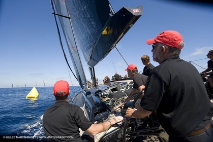 03 09 06 - Porto Cervo (Sardinia) - Maxi World Cup 2006 - A bord Wally 90 Tango