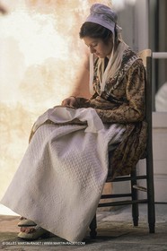 France, Provence, Traditions, Boutis et piqués, traditional cloths from Provence