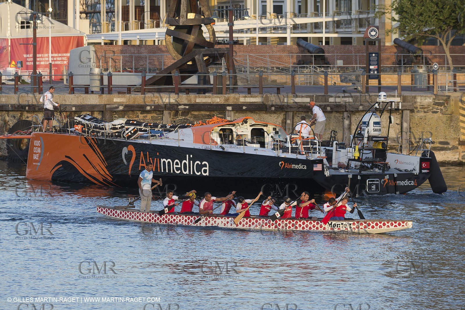 11 11 2014, Capetown (ZAF), Volvo Ocean Race 2014-15, Team Alvimedica, boat back in teh water