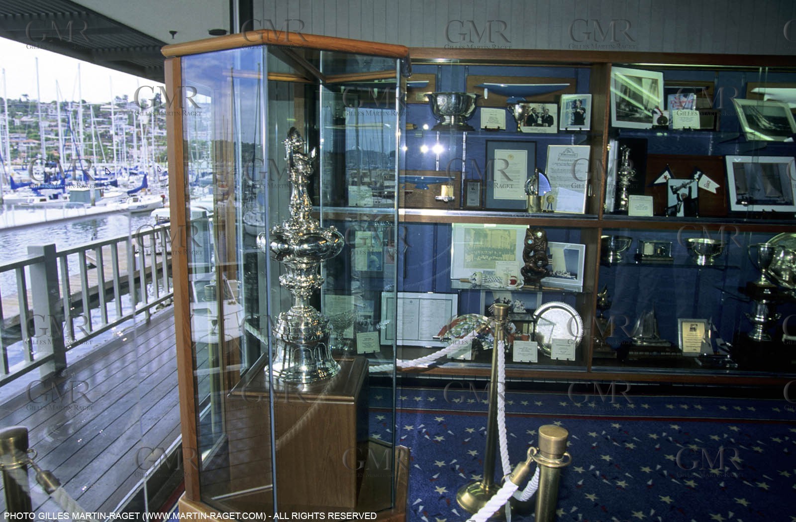 America's cup 1995 - San Diego 1995- The Cup at the San Diego Yach Club