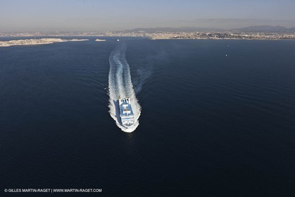 14 01 2012 - Marseille (FRA,13) - La Meridionale shipping company - the Piana off Marseille and the Calanques