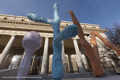 12 01 2013 - Aix en Provence (FRA,13) - Marseille Provence 2013,European  Capitale of Culture, L'Art à l'endroit (art in the place), Franz West piece