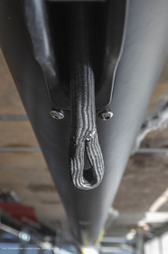 29 10 2018, La Grande Motte (FRA,30), Chantier Gunboat, construction du Gunboat 68, détail tube mât