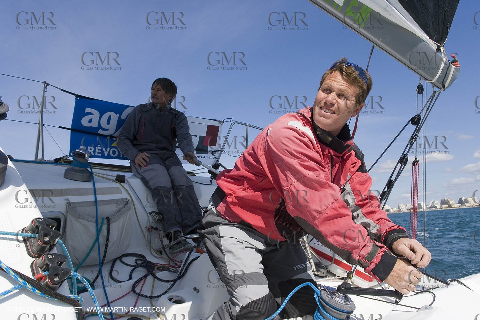 27 03 08- La Grande Motte- (FRA,34) Transat AG2R 2008- Jean-Paul Mouren- Laurent Pellecuer