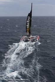 12 09 2012 - Marseille (FRA,13) - Trimaran Sodebo - Thomas Coville - Tentative contre le record de la Méditerranée