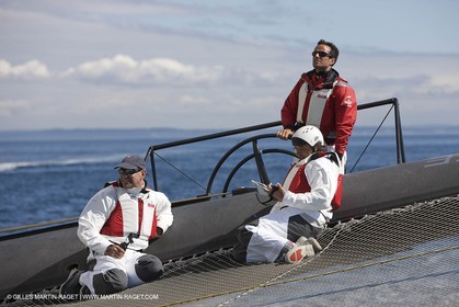 06 09 2008 - Anacortes (WA, USA) - America's Cup - BMW ORACLE Racing - 90 ft trimaran sea trials - Day 5