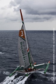 14 05 09 - Marseille - Record de la Méditerranée - Groupama 3 - Franck Cammas - G class - Départ de Marseille pour Carthage