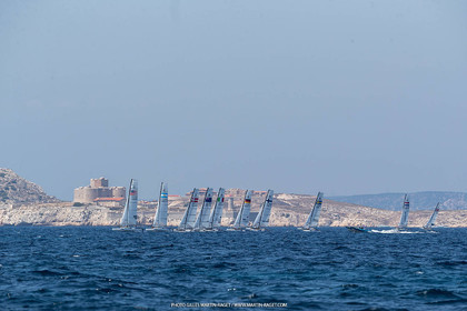 16 07 2023, Marseille, (FRA), Paris 2024 Olympic Games 2024 Sailing Test Event, Day 8, Medal race Nacra 17