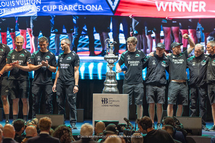 19 10 2024, Barcelona (ESP), Louis Vuitton 37th America's Cup, Final Match, Race Day 6 , Prizegiving