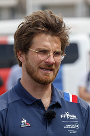 15 04 2024, Marseille (FRA), présentation des sélectionnés olympiques français en voile pour les Jeux Olympiques de Paris 2024. Nicoas Goyard