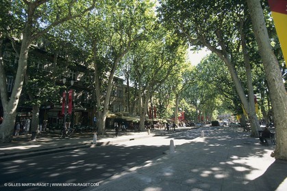 France,Provence, Aix en Provence, Cours Mirabeau