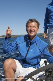 05 09 2009 - Hyères (FRA, 83) Hydroptère beat the overal sailing speed record with a run at 51,36 knts ( subjet to ratification by WSSRC) - Alain Thébault