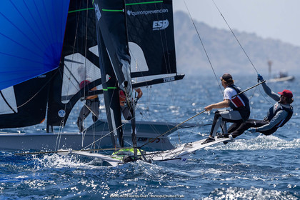 16 07 2023, Marseille, (FRA), Paris 2024 Olympic Games 2024 Sailing Test Event, Day 8, Medal race 49er Men