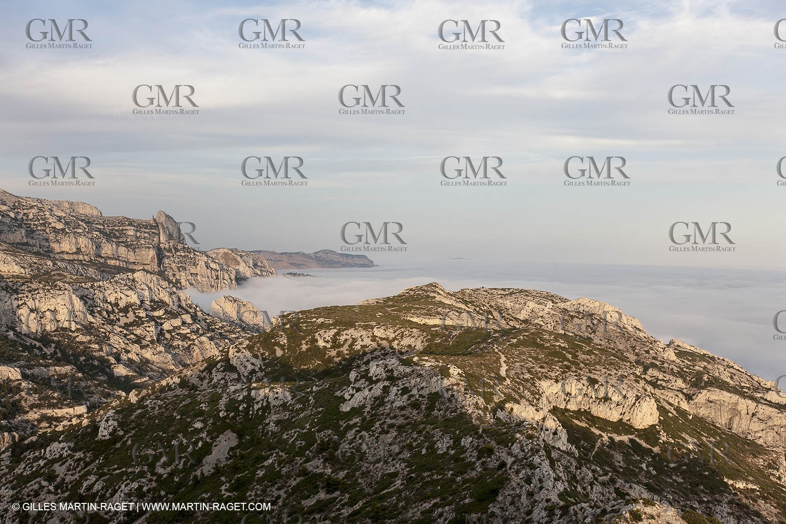 18 07 2012 -Marseille (FRA ) - The Calanques - Unusual foggy conditions