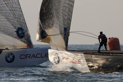 22 11 2010 - Dubai (UAE) - Dubai Louis Vuitton Trophy -  Round 2 - BMW ORACLE Racing Vs Emirates Team New Zealand