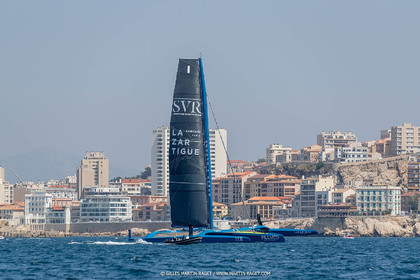 18 05 2022, Marseille (FRA), APremière navigation du trimaran Ultim SVR LAZARTIGUE à Marseille