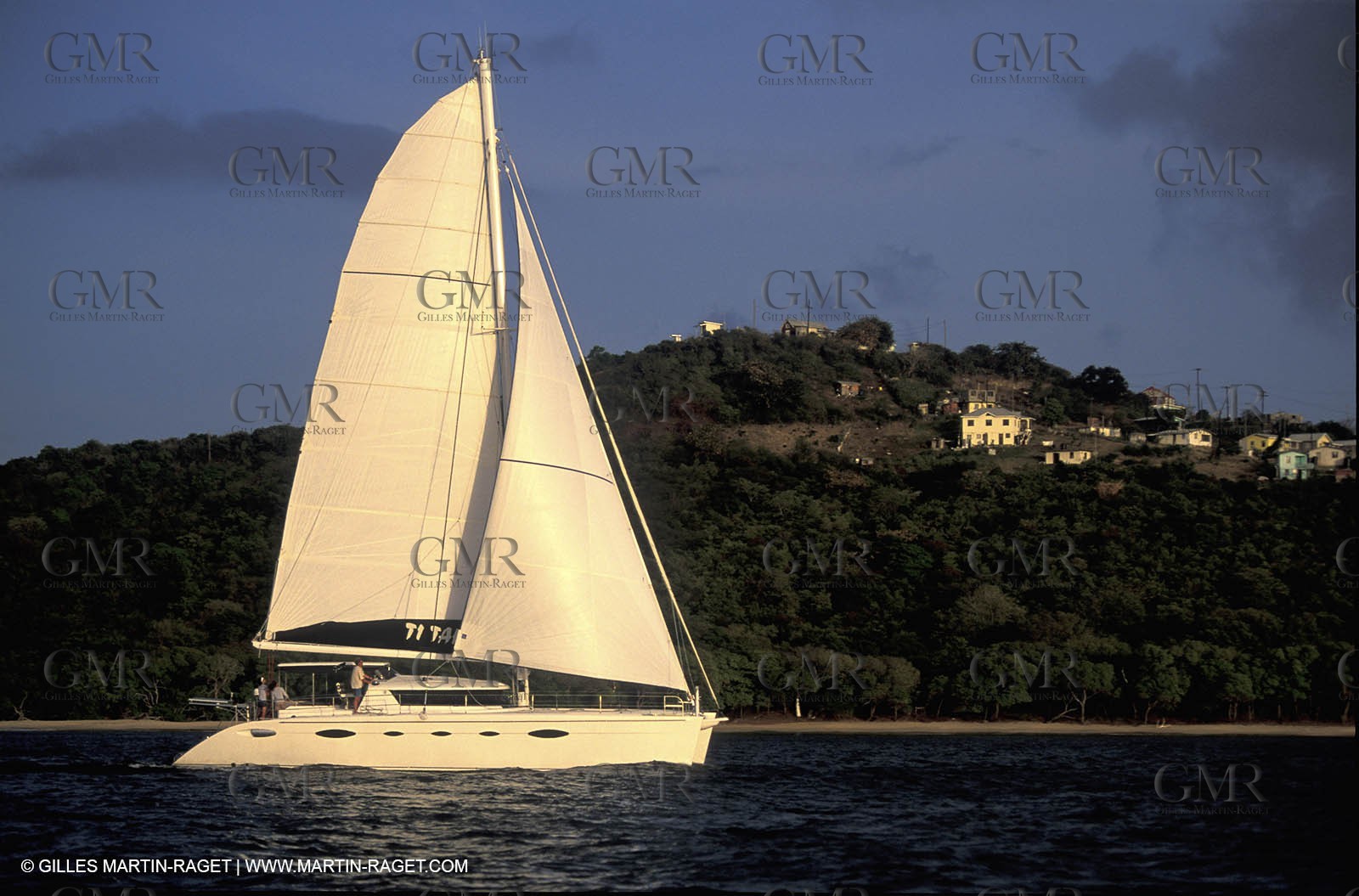 Cruising multihull sailing