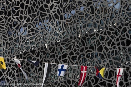 Al Azizi oficial launchat the Mucem museum - H2X boatyard - Oceanographic research ship - Marseille (FRA,13) - 27 05 2014