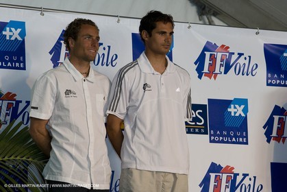 27 04 2007 - 2007 Semaine Olympique Française - Hyères (South of France) - Day 6 - Medal Race - Team France - 470 Homme - Leboucher-Garos