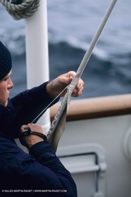 Sailing, cruising, people, only one man