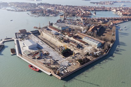 20 02 2012 - Venezia (ITA) - 34th America'sCup - Venezia 2012 America's Cup World Series - The Arsenale where the AC45 moorings, public village, media center and Club 45 will be located