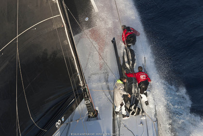 09 10 2017, Calvi (FRA,20), VOR 70 Babsy, Tentative de record autour de la Corse à la voile, skipper Franck Cammas