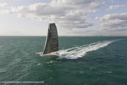 03 10 2008 - Fos   mer (FRA, 13) - L'Hydroptère - Tentative de record de vitesse