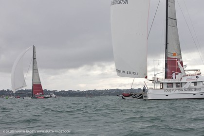 11 02 2009 - Auckland (NZL) - Louis Vuitton Pacific Series - Racing Day 11 - sail off