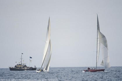 Sailing, Yacht Racing, America's Cup XVI, Newport (USA,RI), 1983, Australia II Vs Liberty