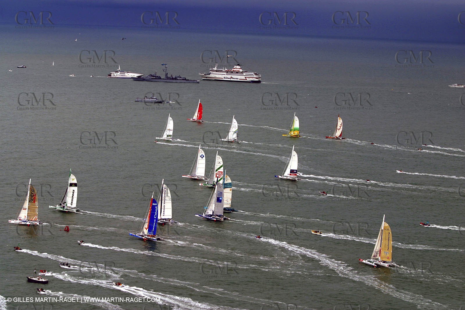 Route du Rhum 2002 - Saint Malo - ORMA 60' Trimarans Start