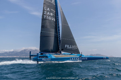 18 05 2022, Marseille (FRA), APremière navigation du trimaran Ultim SVR LAZARTIGUE à Marseille
