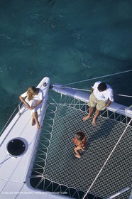 Voile, croisière, personnages, enfants à bord