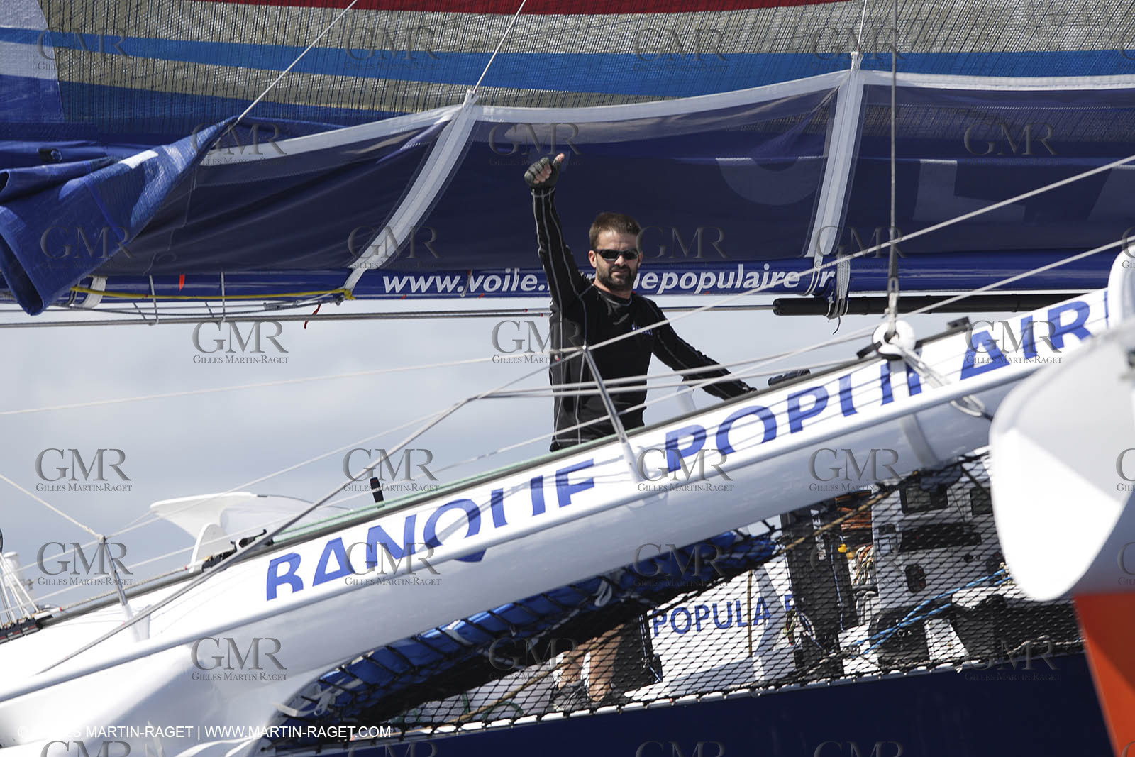06 11 2006 - Pointe à Pitre Guadelupe (FRA) - Route du Rhum 2006 arrival - Pascal Bidegorry -Banque Populaire (second)