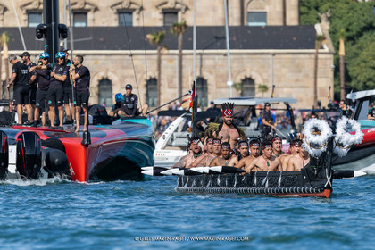 19 10 2024, Barcelona (ESP), Louis Vuitton 37th America's Cup, Final Match, Race Day 6, Dock out