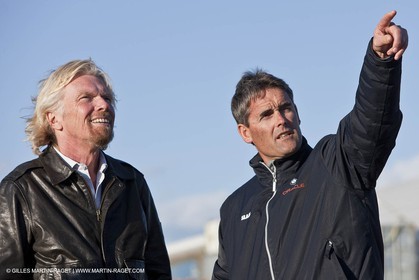 11 02 2010 - Valencia (ESP) - 33rd America's Cup - BMW ORACLE Racing - Day off 2 - Sir Richard Branson - Sir Russell Coutts