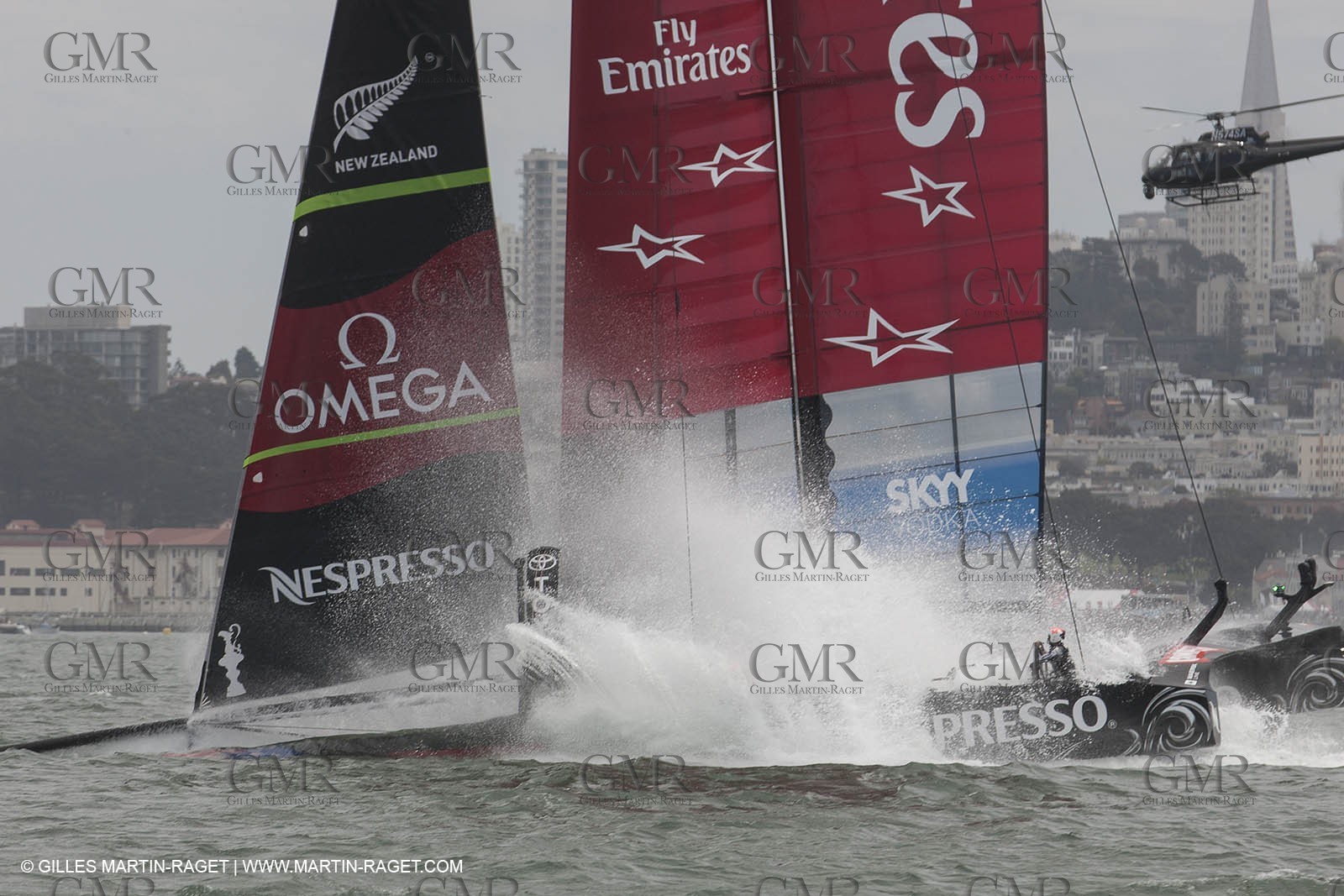 16 08 2013 - San Francisco (USA,CA) - 34th America's Cup - Louis Vuitton Cup - Louis Vuitton Cup Final - Race Day 1 - Race 1