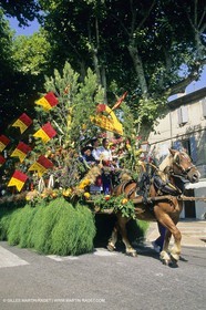Saint Rémy de Provence (FRA,13) - Careto ramado (charrette fleurie)