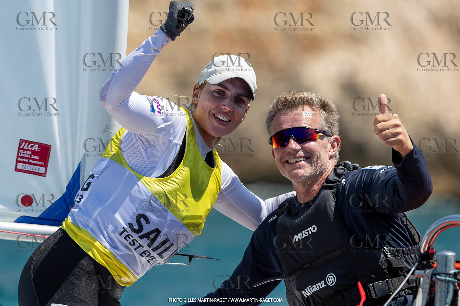 15 07 2023, Marseille (FRA), Paris 2024 Olympic Games Sailing Test Event, Day 6, Ilca 6 Medal race