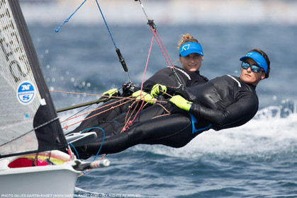 Marseille, (FRA,13), 2016 Rio Olympic Games, Sailing, 49er FX, Steyaert Sarah   Compan Aude (FRA)