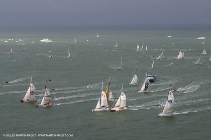 Bateaux de course en flotte