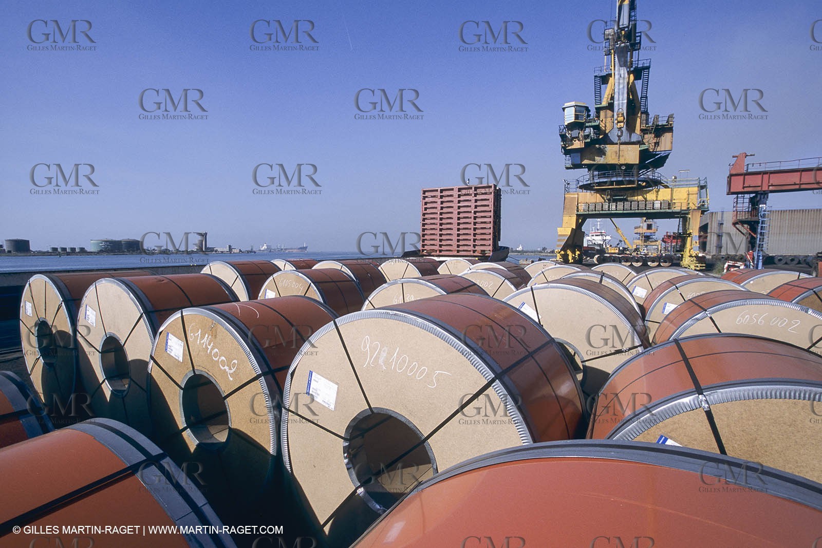 France, Provence, Site industiel de Fos sur mer, acieries