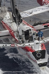 12 09 2012 - Marseille (FRA,13) - Trimaran Sodebo - Thomas Coville - Tentative contre le record de la Méditerranée