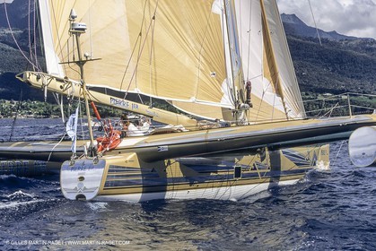 Sailing, Offshore Racing, Route du Rhum 1990, Groupe Pierre 1er, Florence Arthaud