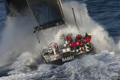 09 10 2017, Calvi (FRA,20), VOR 70 Babsy, Tentative de record autour de la Corse à la voile, skipper Franck Cammas