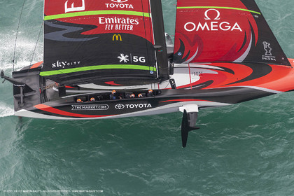 10 12 2020 - Auckland (NZL) - 36th America's Cup - Practice Sessions - Day 2 - Emirates Team New Zealand