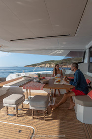 30 08 2018, Porto Vecchio (FRA, South Corsica) Chantier Fountaine-Pajot, Alegria 67