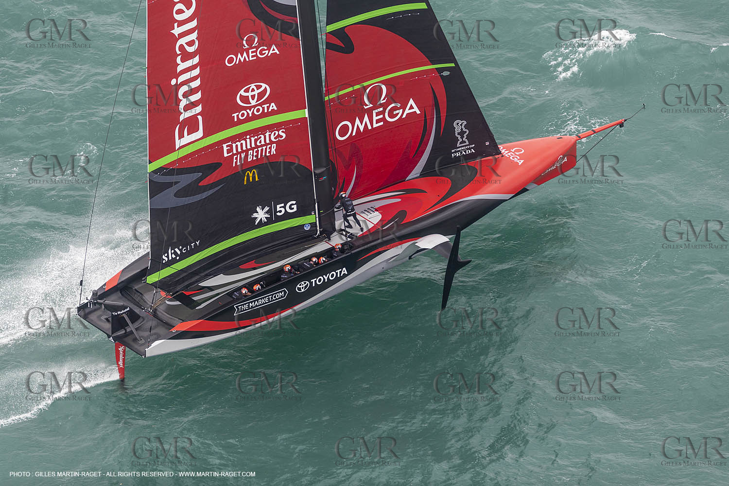 10 12 2020 - Auckland (NZL) - 36th America's Cup - Practice Sessions - Day 2 - Emirates Team New Zealand