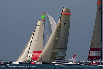 26 11 2010 - Dubai (UAE) - Dubai Louis Vuitton Trophy -1 2 final - BMW ORACLE Racing Vs All4One