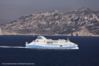 14 01 2012 - Marseille (FRA,13) - La Meridionale shipping company - the Piana off Marseille and the Calanques